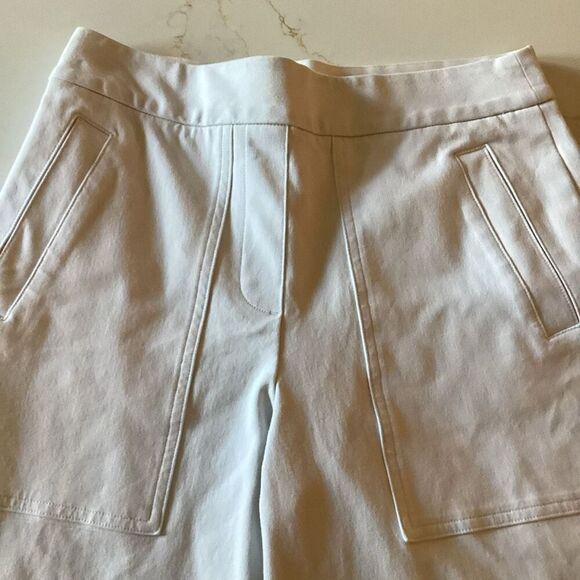 SPANX On The Go Wide Leg Pants Sz S White Stretch - Picture 2 of 8